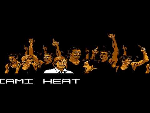 Tecmo NBA Basketball (NES) World Champion - Miami Heat (and credits)