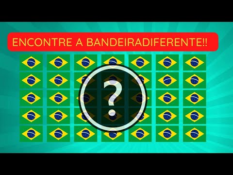 ONDE ESTÁ A BANDEIRA DIFERENTE? encontre a bandeira que está errada #2 #quizz