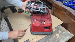 Miele Staubsauger aufschrauben, reparieren. Saugt schwach. Motor riecht. Model S 711 Super Air Clean