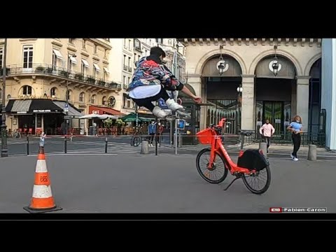 Inline skating  Freeskate Paris  - Palais Royal the résurrection !!