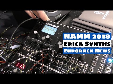 NAMM 2018: Erica Synths Graphic VCO, Black Resonant EQ & Black Hole DSP 2 Eurorack