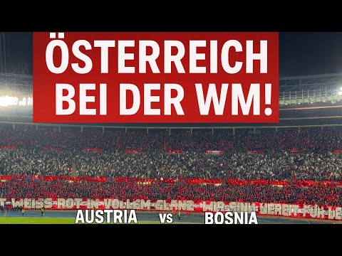 Austria 1:1 Bosnia-Herzegovina | Austria qualifies for the 2026 World Cup! | Stadium vlog