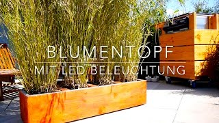 DIY LED Blumentopf für die Terrasse als Sichtschutzwand + BONUS-Material DIY LED Blumentopf für die Terrasse als Sichtschutzwand + BONUS-Material