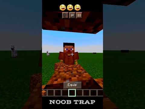 EPIC Minecraft Noob Trap! 🤣 /sj4