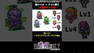 FF5 ナイトだけで大海溝のボス 低Lv FINAL FANTASY V SFC版 job unification & Low-Level Run