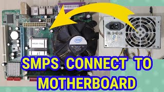 How to connect Power Supply to Motherboard #shorts