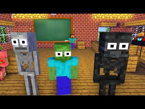 Monster School: sad HEROBRINE Challenge - Minecraft Animation