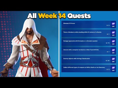 Fortnite All Week 14 Season Quests Guide - Chapter 3 Season 1