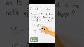 CONCEPT OF RATIO