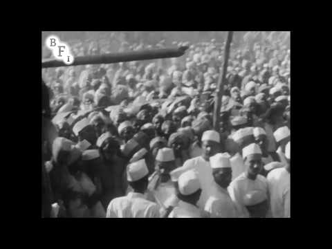 Amateur footage of Gandhi in 1929