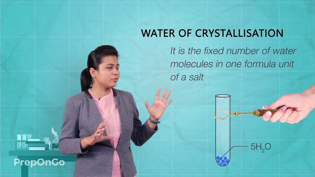 Acids Bases and Salts - 13 | Water of Crystallization and Plaster of Paris | CBSE Class 10