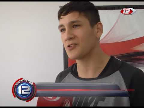 Matías Montesino se prepara para la pelea al aire libre