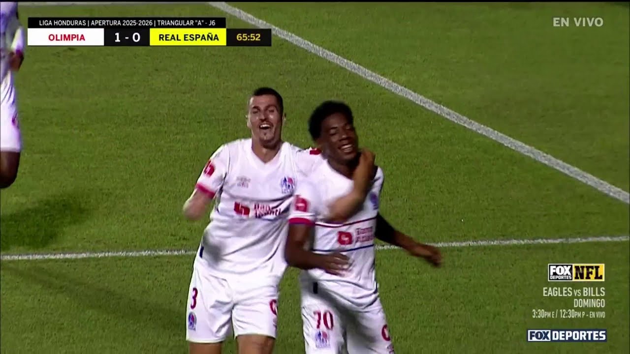 🤩😎 GOL DE DERECK MONCADA | CD Olimpia 1-0 Real CD España | Triangular A | Liga de Honduras