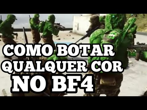 COMO BOTAR QUALQUER COR NA SUA CAMUFLAGEM DO BF4