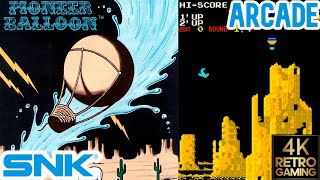 Pionner Balloon Arcade ( SNK 1982 ) 4k Gameplay