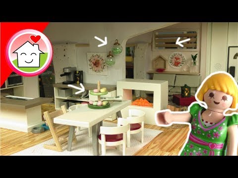 Playmobil Familie Hauser Deko für Herbst/Winter im Wohnhaus - Pimp my PLAYMOBIL für Kinder