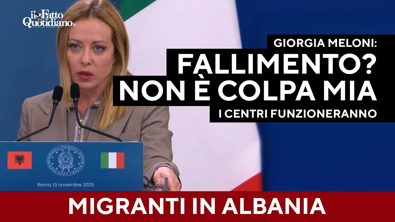 Centri in Albania, Meloni: "Fallimento? Non è colpa mia, funzioneranno"