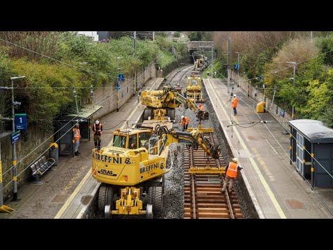 Irish Rail Engineering works at Glenageary Part 2/3.  9/4/23