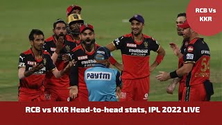 RCB vs KKR Head-to-head stats, IPL 2022 LIVE