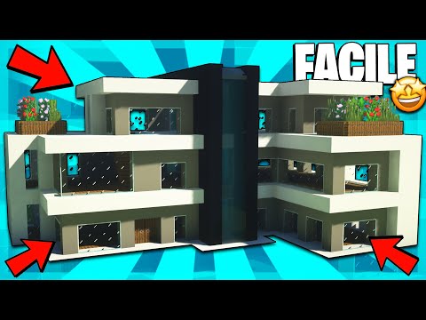 COME COSTRUIRE UNA VILLA MODERNA SPETTACOLARE SU MINECRAFT!🤩 [FACILE] - Minecraft Tutorial ITA