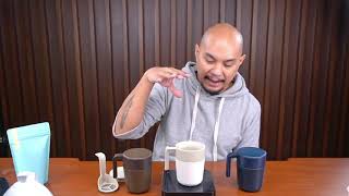 A mug with a french press BUILT IN! Kinto Cafepress Ultimate Brew Recipe and Coffee Brewer Review