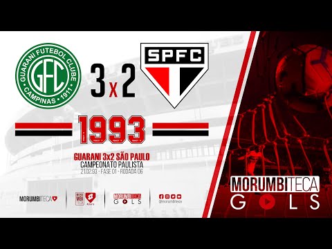Guarani 3x2 São Paulo - Paulista 1993 - fase 01 - rodada 06 - 21/02/1993