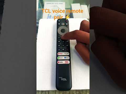 TCL smart tv voice remote pair ⚡#tcl #remote #pair #smarttv #electronic #tv #ledtv