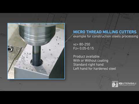 IG UTENSILI - FRESA PER FILETTARE MICRO - MICRO THREAD MILLING CUTTER