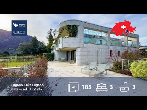 Zum Verkauf in Lugano, in der Schweiz: Moderne Duplex-Wohnung mit Garten & Seesicht
