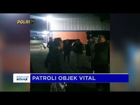 POLRES PAMEKASAN PATROLI NAIK VESPA CEK PENGAMANAN OBJEK VITAL PEMILU