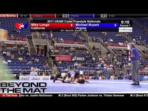 Cadet Freestyle 135 - Mike Longo (CA) vs. Michael Bryant (VA)