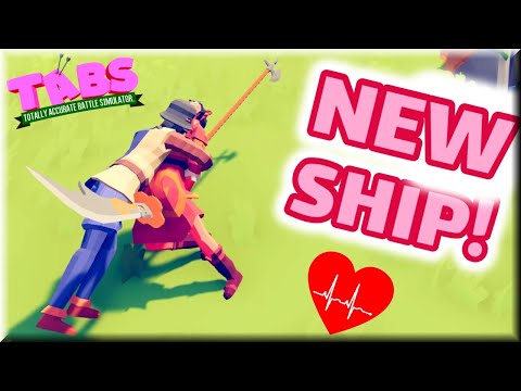 New Ship💗 Red Jade & Halberd vs Every Unit - TABS Renaissance Update