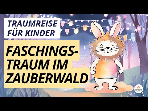 Traumreise für Kinder 🎭 Fasching im Zauberwald I Einschlafgeschichte mit dem mutigen Hasen Felix