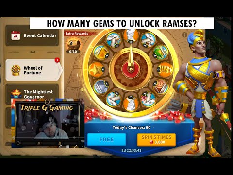 Rise of Kingdoms - Unlocking Ramesses!! How many Gems did it take?