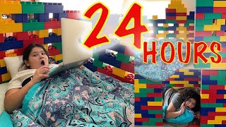 24 Hours Overnight in Our LEGO Mansion Challenge