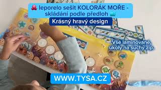 KOLORÁK MOŘE - Skládání podle předloh. Suchý zip (2-6 let)