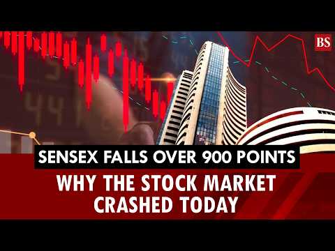 Sensex falls over 900 points: Why the stock market crashed today | Sensex crash | Business news 