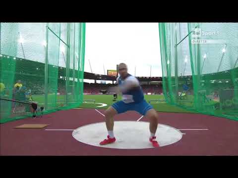 lancio del disco M campionati Europei di Zurigo