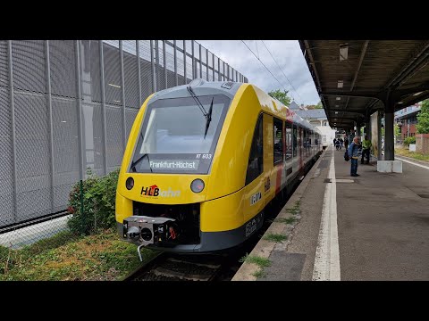 Mitfahrt in der kompletten RB11 von Frankfurt Höchst bis Bad Soden (Taunus) im LINT 54