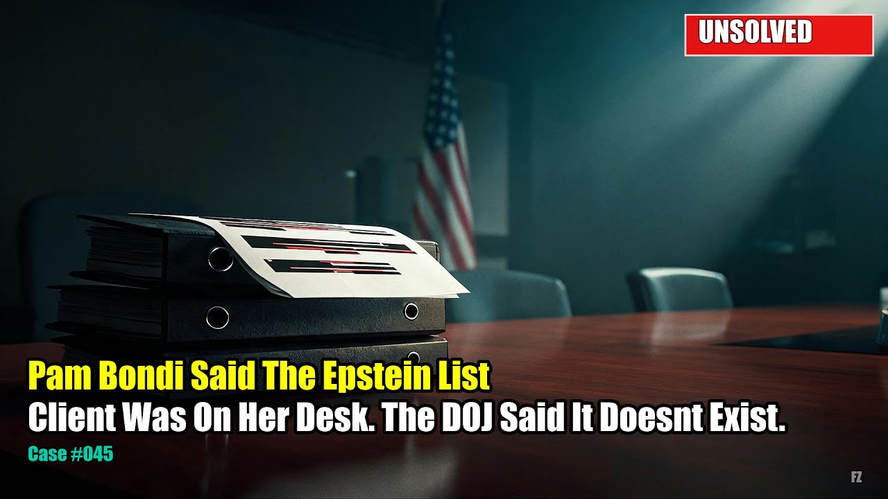 Pam Bondi Said The Epstein Client List Was On Her Desk. The DOJ Said It Doesnt Exist.