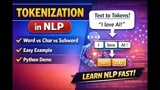 Tokenization in NLP Explained Simply | Word, Character & Subword (With Python Example)