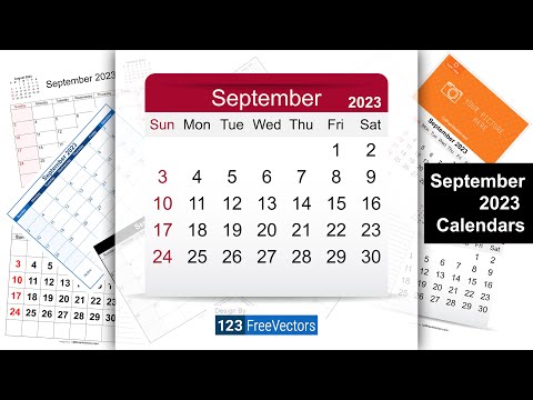 September 2023 Calendar | 123FreeVectors