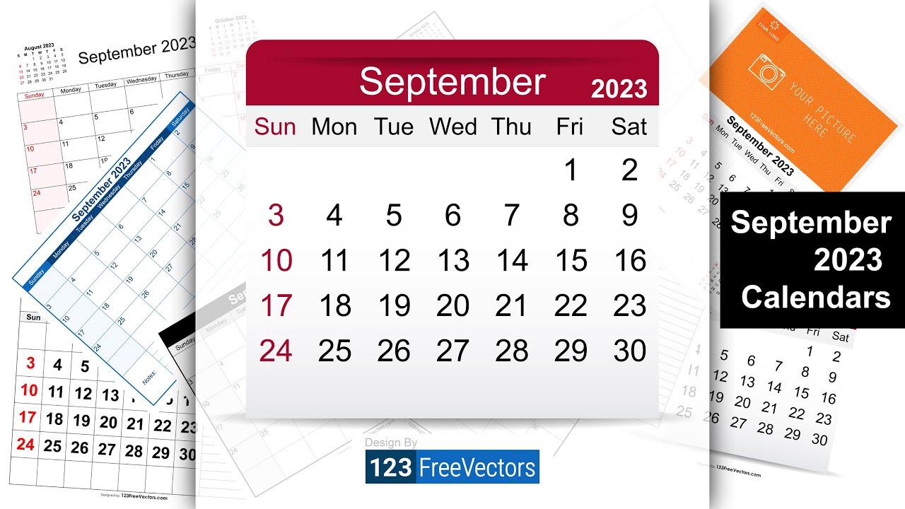 September 2023 Calendar | 123FreeVectors