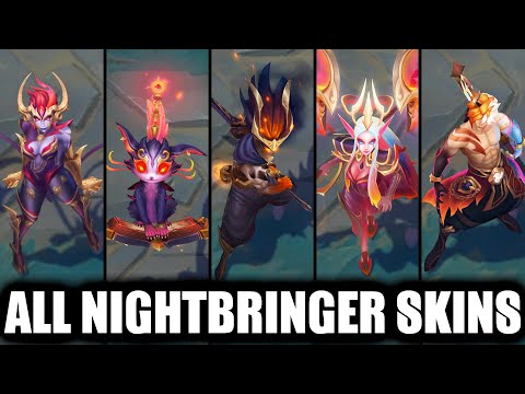All Nightbringer Skins Spotlight 2025 | League of Legends