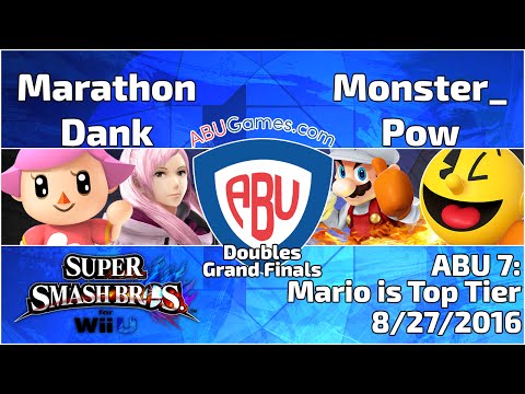 ABU Monthly 7: Dank + Marathon vs. Monster_ + pow - Smash 4 Doubles Grand Finals