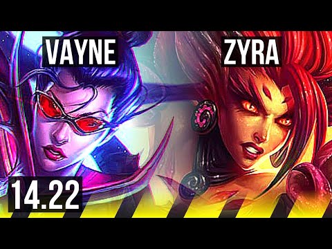VAYNE & Senna vs ZYRA & Rell (ADC) | Rank 22 | BR Challenger | 14.22