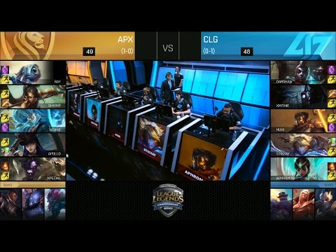 SPOILER APX vs CLG Game 3 Highlights - Apex vs COUNTER LOGIC GAMING NA LCS Week 1 Summer 2016