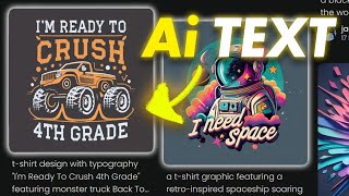 Generate Ai Text in Images for FREE! - Ideogram, Graphic Designs, Logos