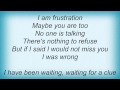Sugar - Frustration Lyrics