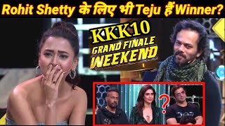 Khatron Ke Khiladi 10 GrandFinale: Rohit Shetty APPRECIATES Tejasswi Prakash| WINNER of KKK10? BTS